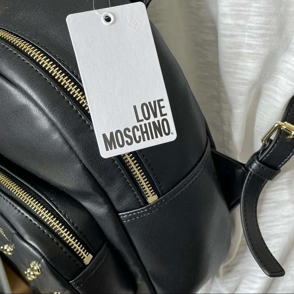 Love Moschino Borsa Matt Nappa Nero backpack NWT